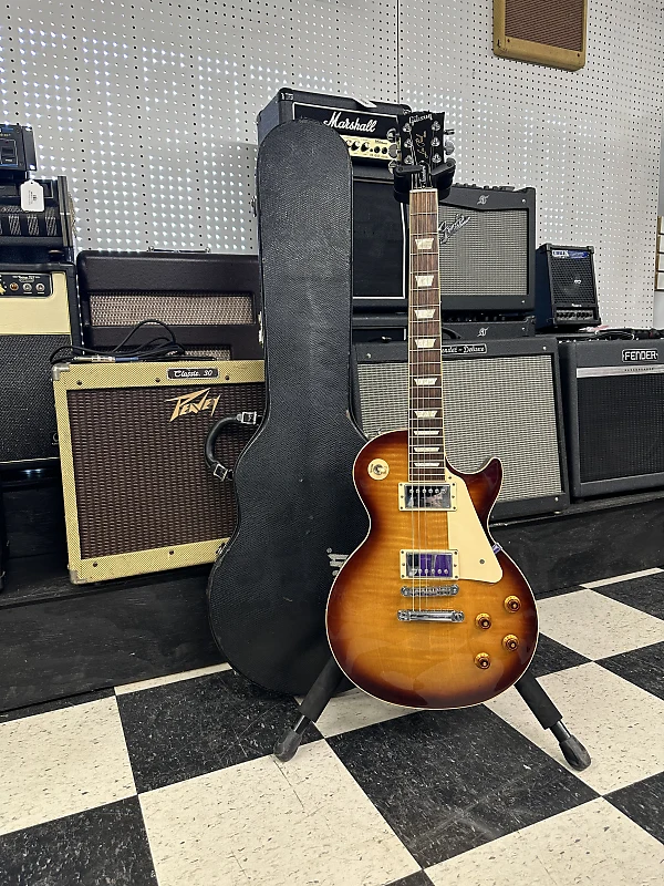 Gibson Les Paul Standard with Flame Maple Top 2012 – 2013 – Desert Burst  (8.3 lbs) – DB Music Gear